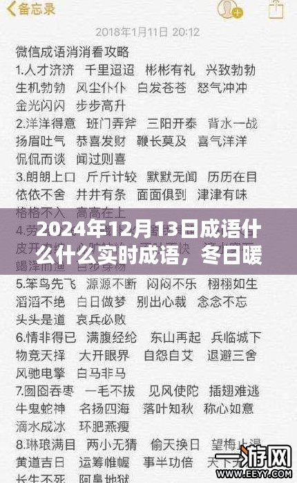 冬日暖陽下的成語奇緣，實(shí)時(shí)成語探索與溫馨日常分享——2024年12月13日