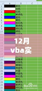 12月VBA實(shí)時(shí)更新帶顏色單元格數(shù)量的技術(shù)指南