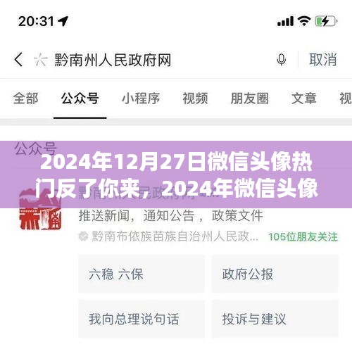 2024年微信頭像流行趨勢，反轉(zhuǎn)魅力，你定義