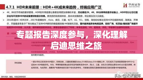 專題報(bào)告深度參與，深化理解，啟迪思維之旅