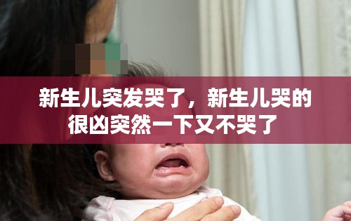 新生兒突發(fā)哭了，新生兒哭的很兇突然一下又不哭了 