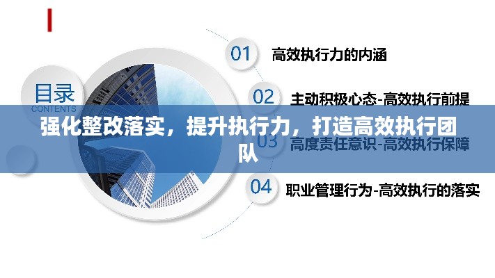 強(qiáng)化整改落實(shí)，提升執(zhí)行力，打造高效執(zhí)行團(tuán)隊(duì)