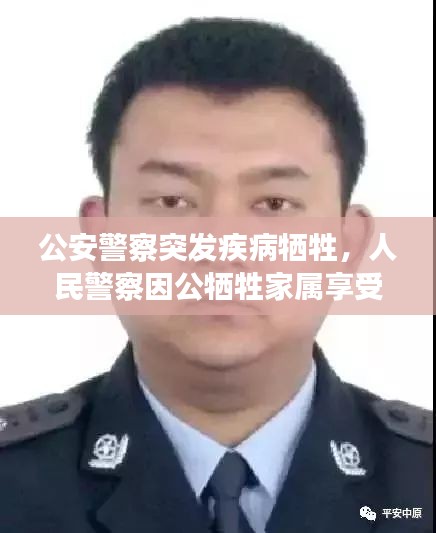 公安警察突發(fā)疾病犧牲，人民警察因公犧牲家屬享受的撫恤標(biāo)準(zhǔn) 