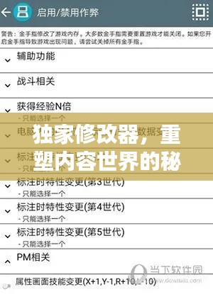 獨(dú)家修改器，重塑內(nèi)容世界的秘密武器！
