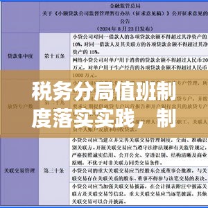 稅務(wù)分局值班制度落實(shí)實(shí)踐，制度保障與高效運(yùn)行之道