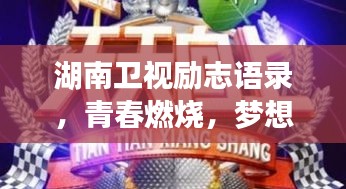 湖南衛(wèi)視勵(lì)志語錄，青春燃燒，夢(mèng)想啟航