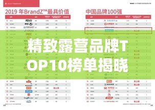 精致露營品牌TOP10榜單揭曉，排名及評價一網打盡