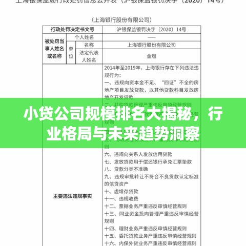 小貸公司規(guī)模排名大揭秘，行業(yè)格局與未來(lái)趨勢(shì)洞察