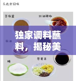 獨(dú)家調(diào)料蘸料，揭秘美味背后的秘密匠心，令人垂涎欲滴！