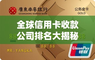 全球信用卡收款公司排名大揭秘！