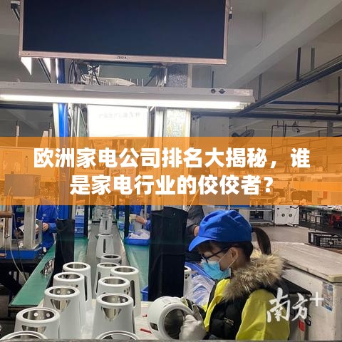 歐洲家電公司排名大揭秘，誰(shuí)是家電行業(yè)的佼佼者？