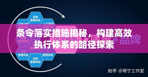 條令落實措施揭秘，構建高效執(zhí)行體系的路徑探索